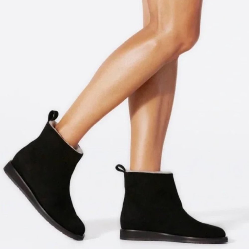 Tamara Mellon Inside Edge Suede Boots NEW Size 37.5